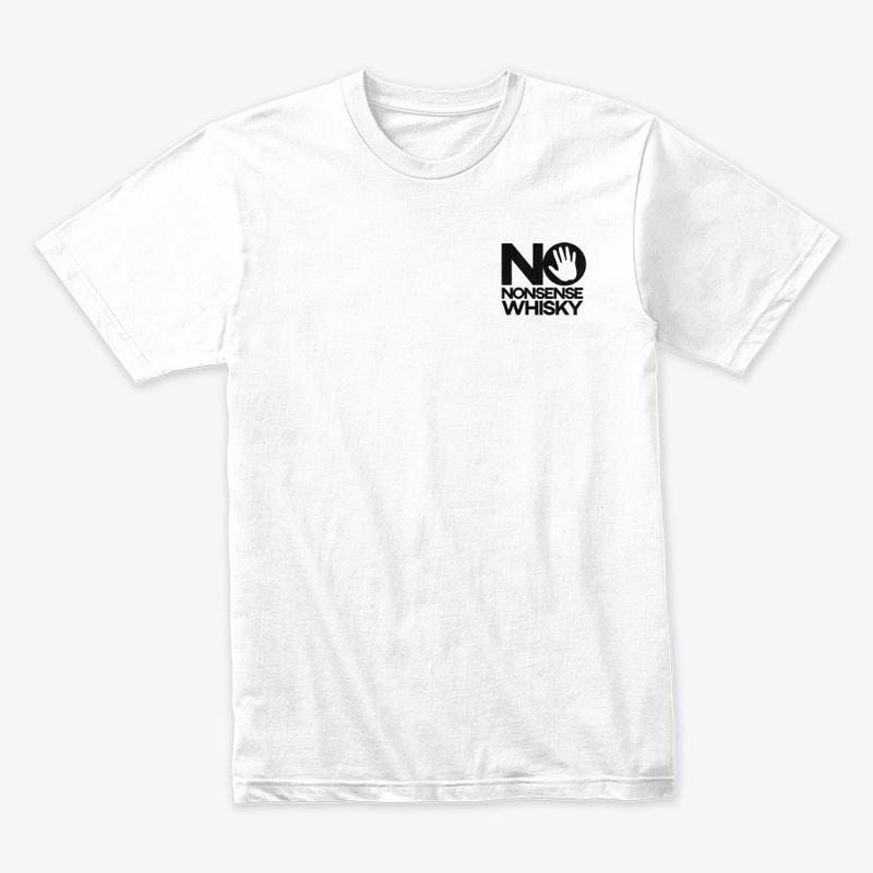 Premium Tee (White - Black Logo)